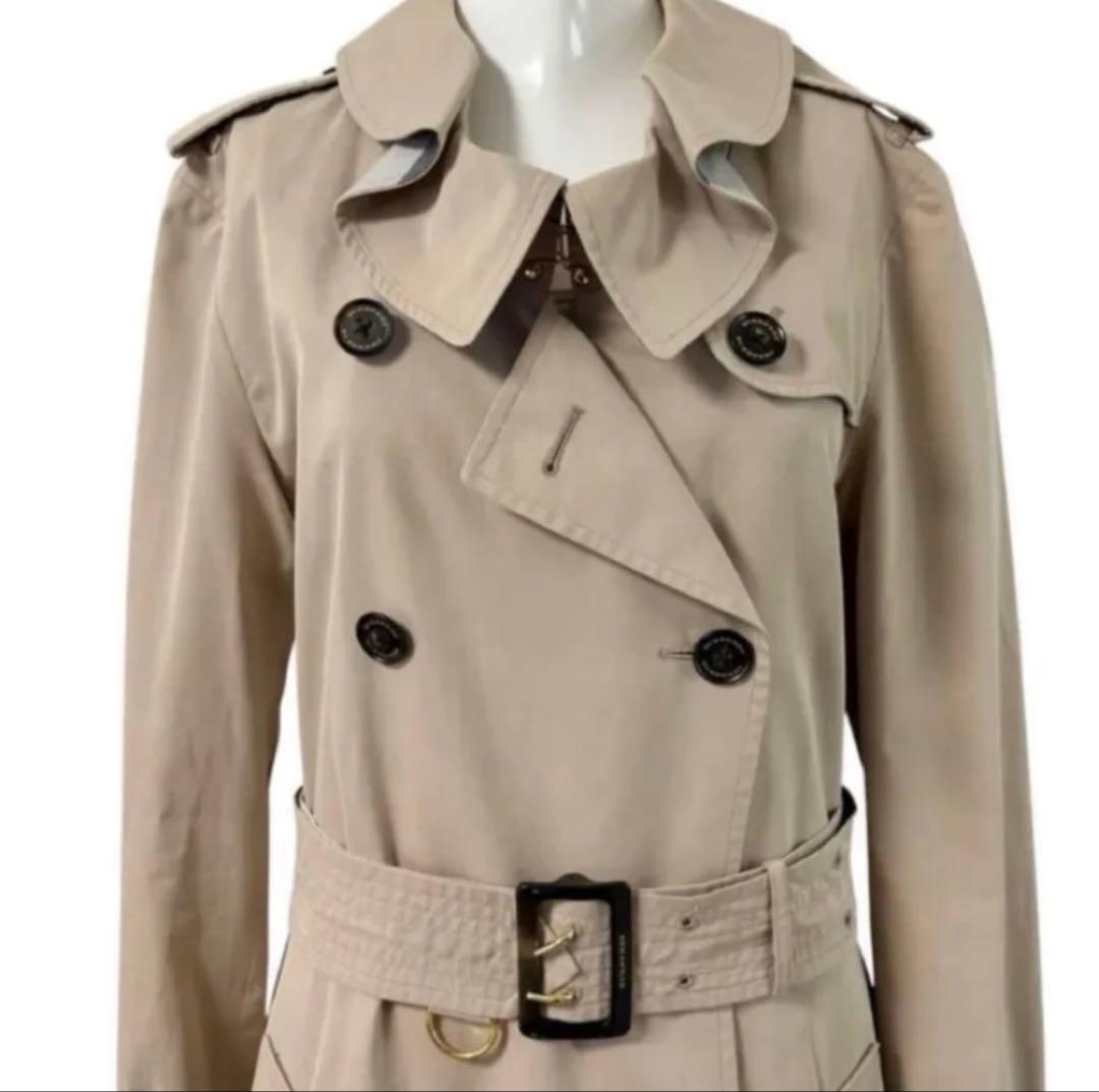 バーバリーロンドンイングランド　トレンチコート　メガチェック　ノバチェック