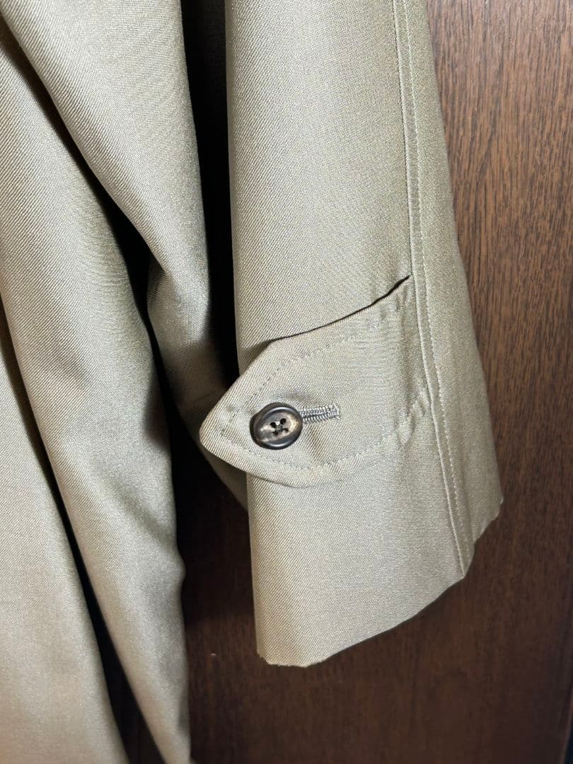 Burberrysメンズステンカラーコート　裏地無地