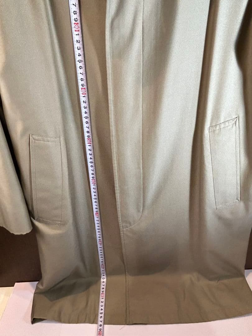 Burberrysメンズステンカラーコート　裏地無地