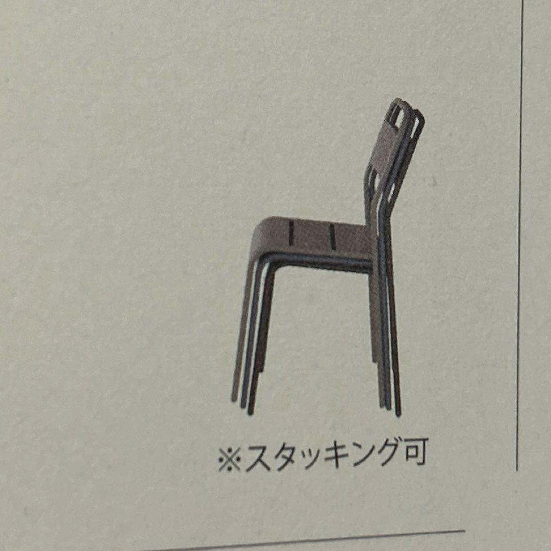 チェア 12脚 屋外 アウトドア PC-811 スチール スタッキング椅子 店舗