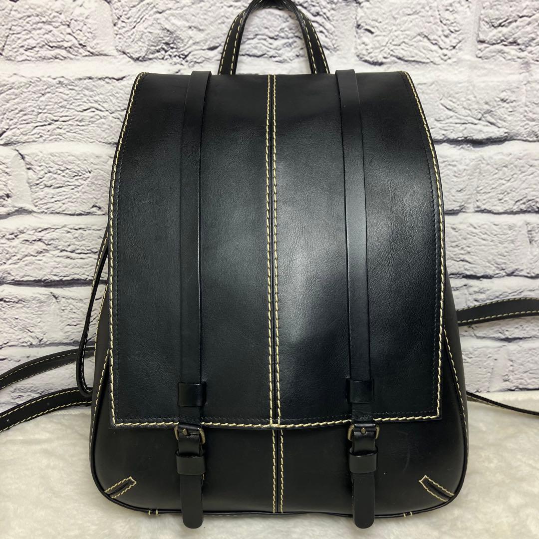 美品✨革バッグ 創 sou レザー リュック ヌメ革 日本製 高級 牛革 正規品