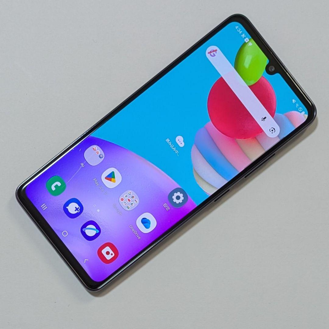 【外観美品】Galaxy A41 SCV48 ブラック au SIMロック解除品