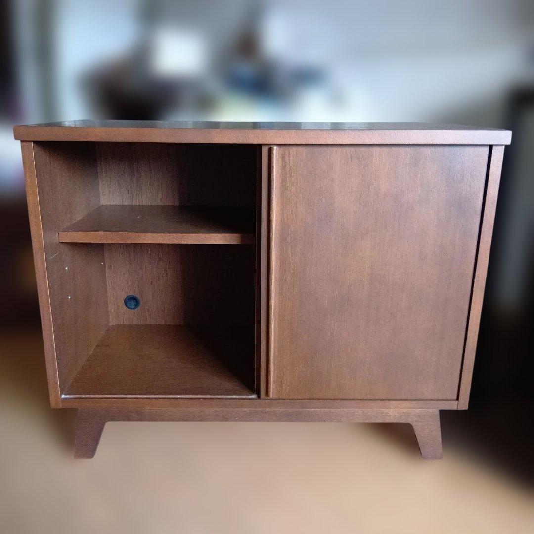 木製リビングボード 　引出3段　引戸　日本製