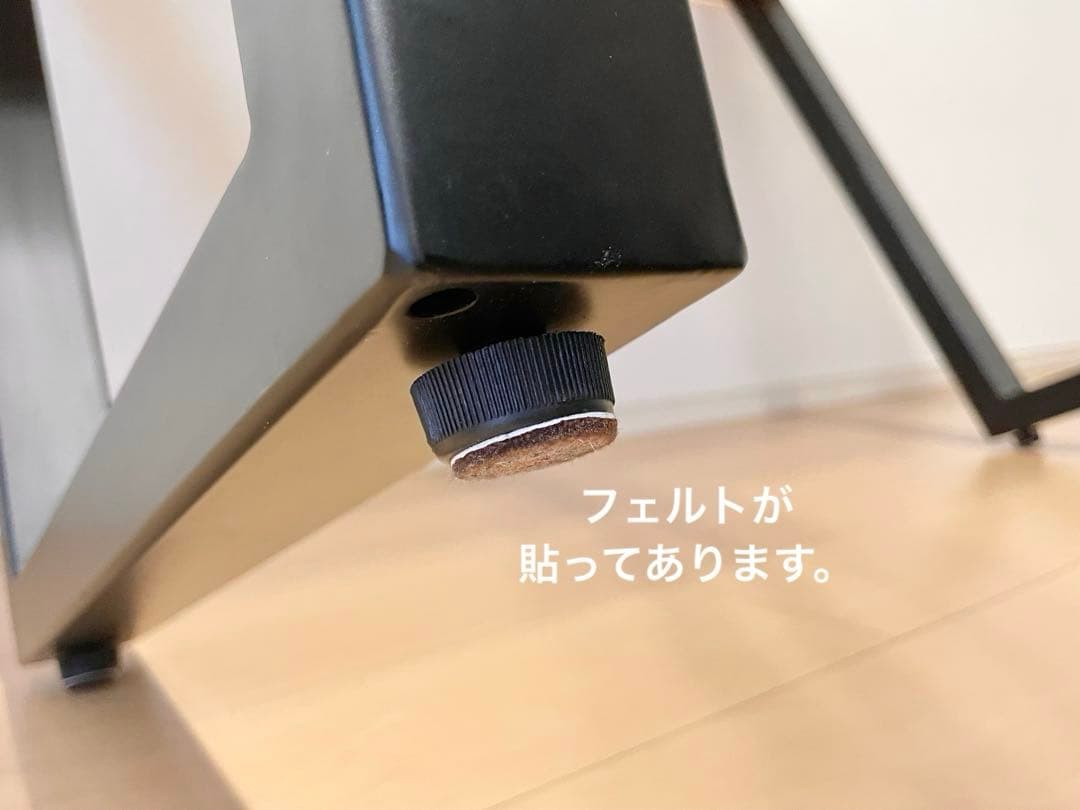 【KANADEMONO】 THE TABLE 無垢 杉×Black Steel