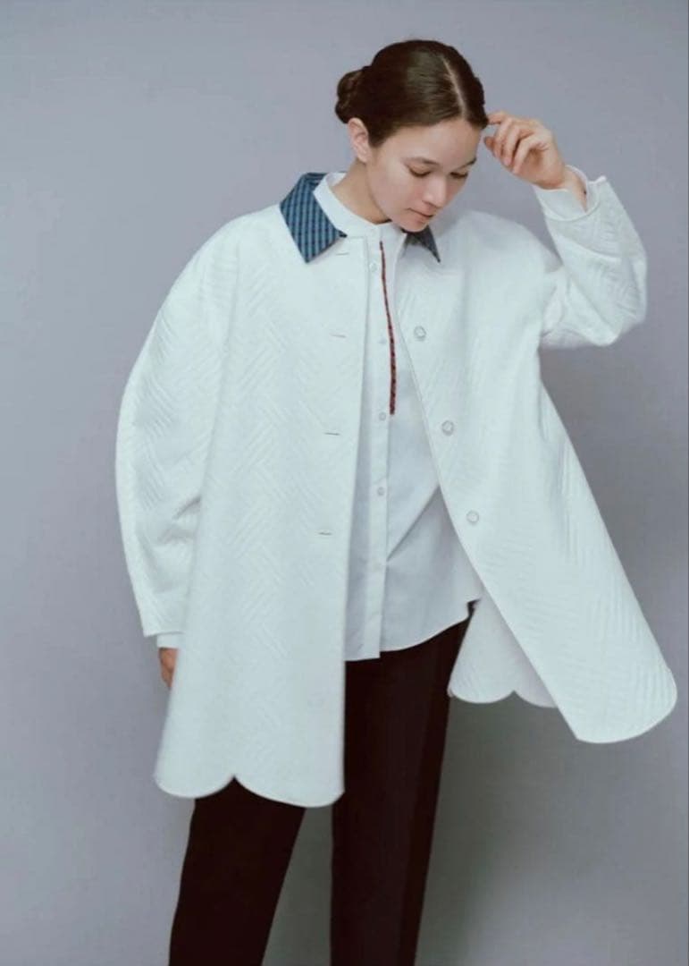 yori 【familiar x shirocon】もくもくキルトチェックコート