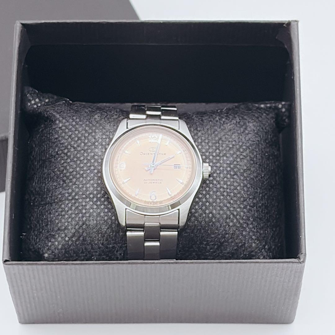 オリエントスター 自動巻き オートマチック 裏スケ デイト 21JEWELS