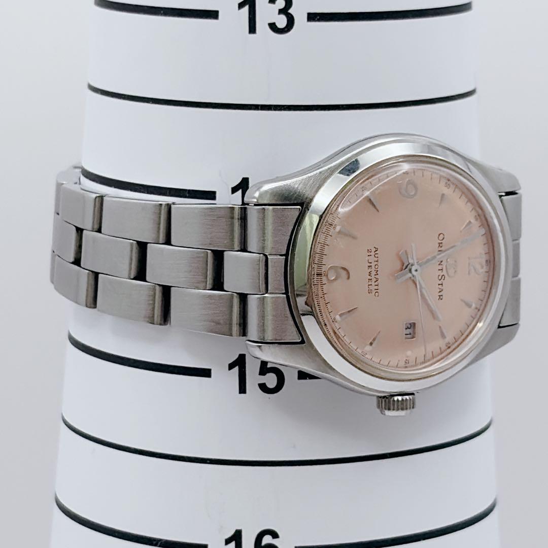 オリエントスター 自動巻き オートマチック 裏スケ デイト 21JEWELS