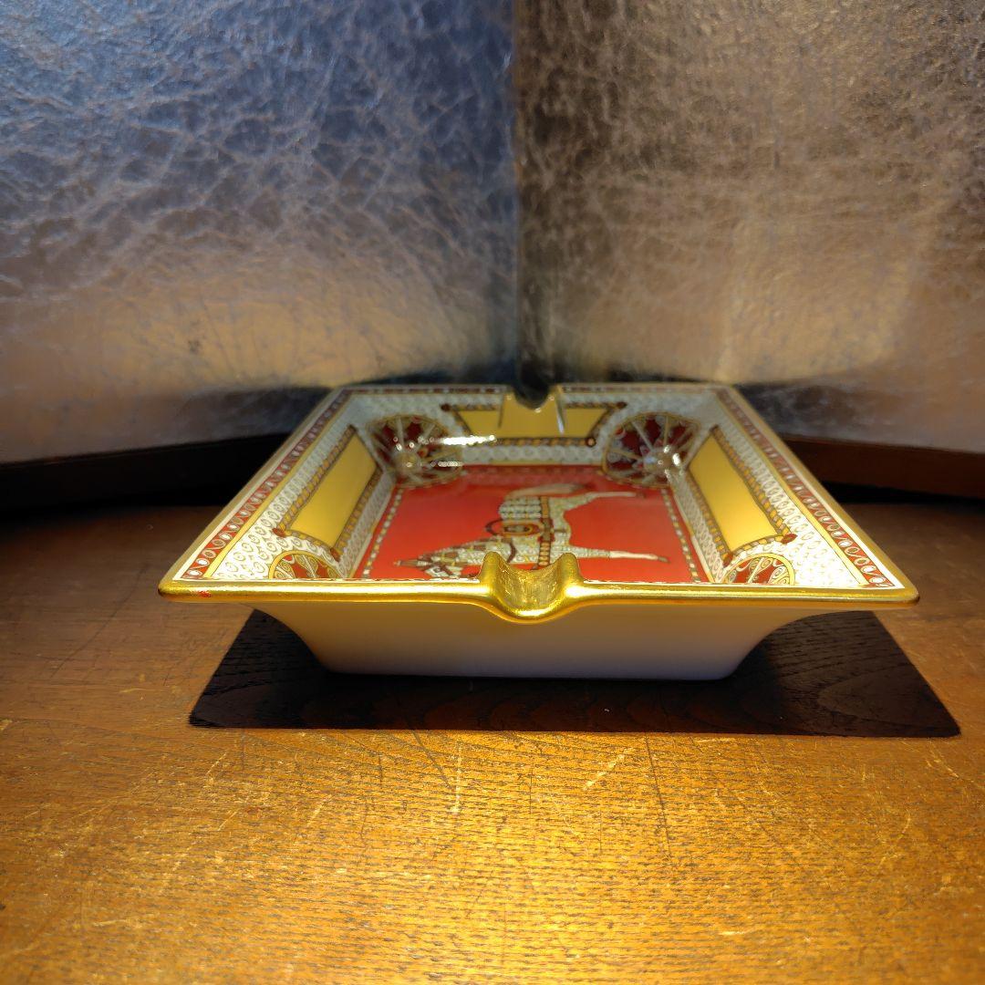 1月7日までのお年玉価格HERMES灰皿アッシュトレイ馬の絵柄 HERMES灰皿