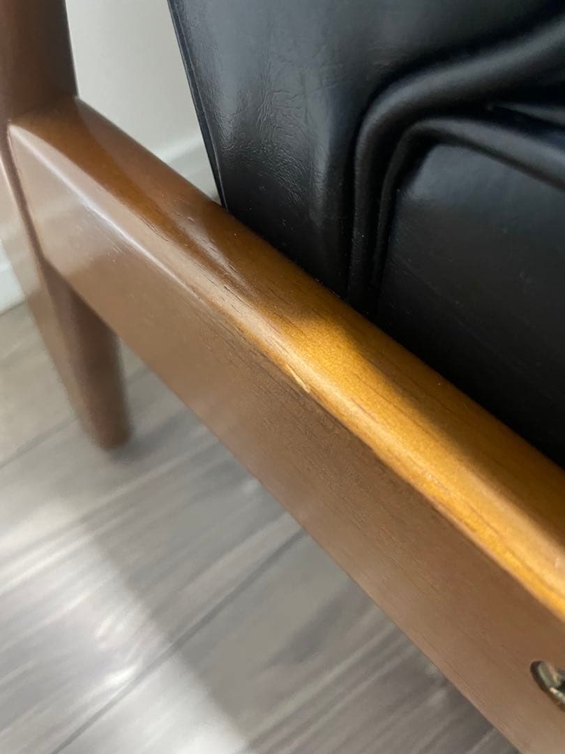 カリモク　カリモク60 Kチェア　2シーター　ブラック