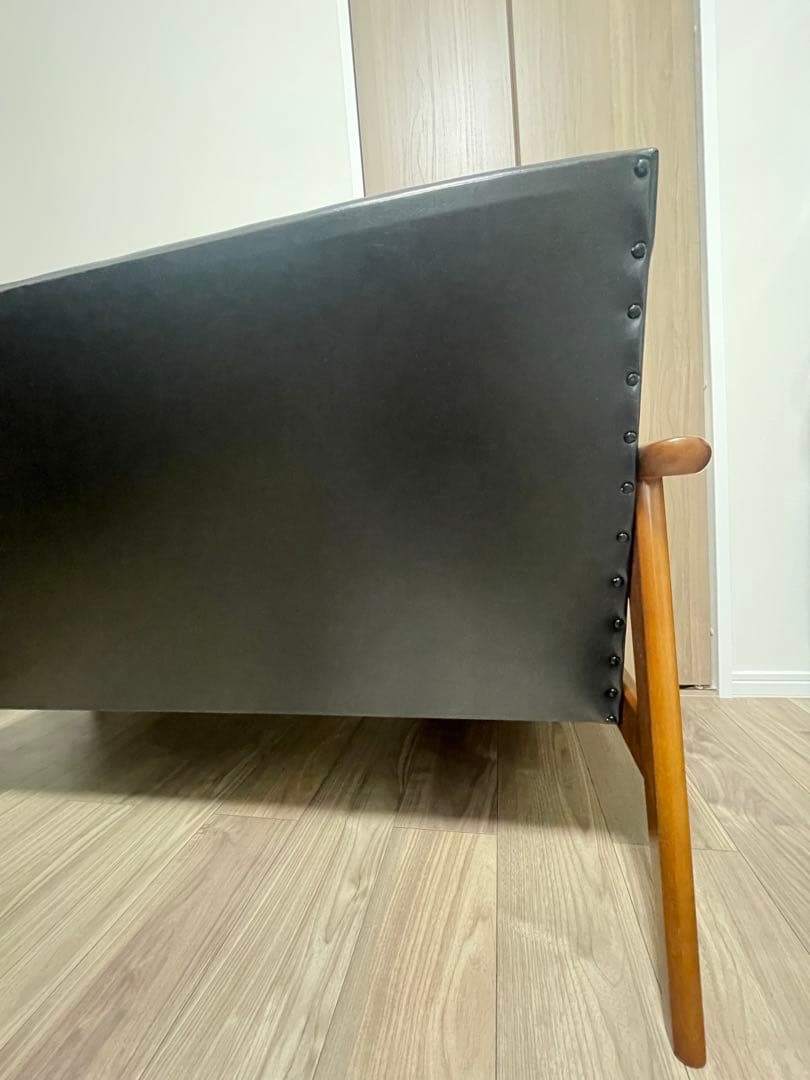 カリモク　カリモク60 Kチェア　2シーター　ブラック