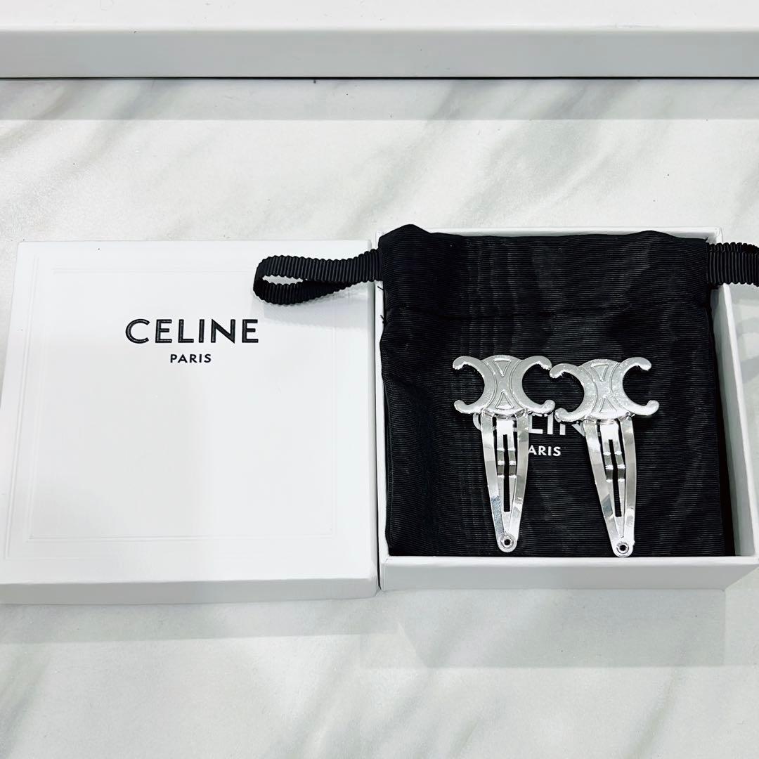 CELINE セリーヌ ヘアピン ヘアクリップ シルバー ×1