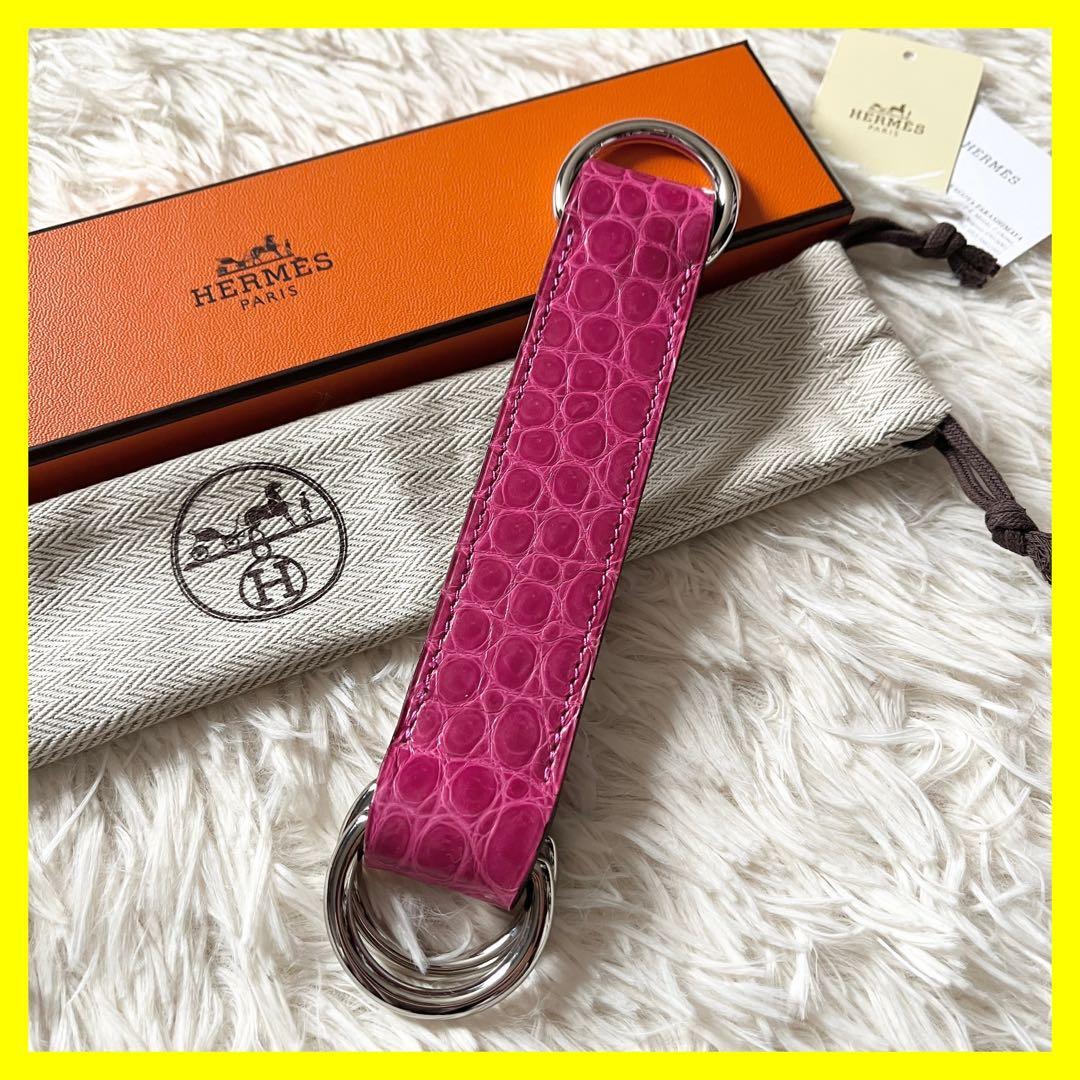HERMES エルメス　ロマンス　スカーフベルト　クロコダイル　ポロサス