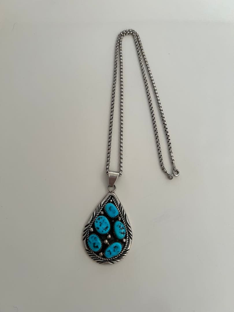 B.Johnson sterling ターコイズネックレス