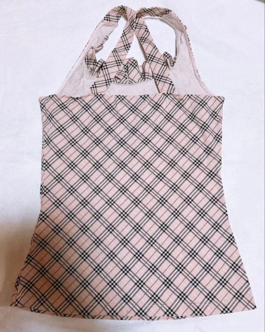 BURBERRY Blue Label チェック柄キャミソール 38