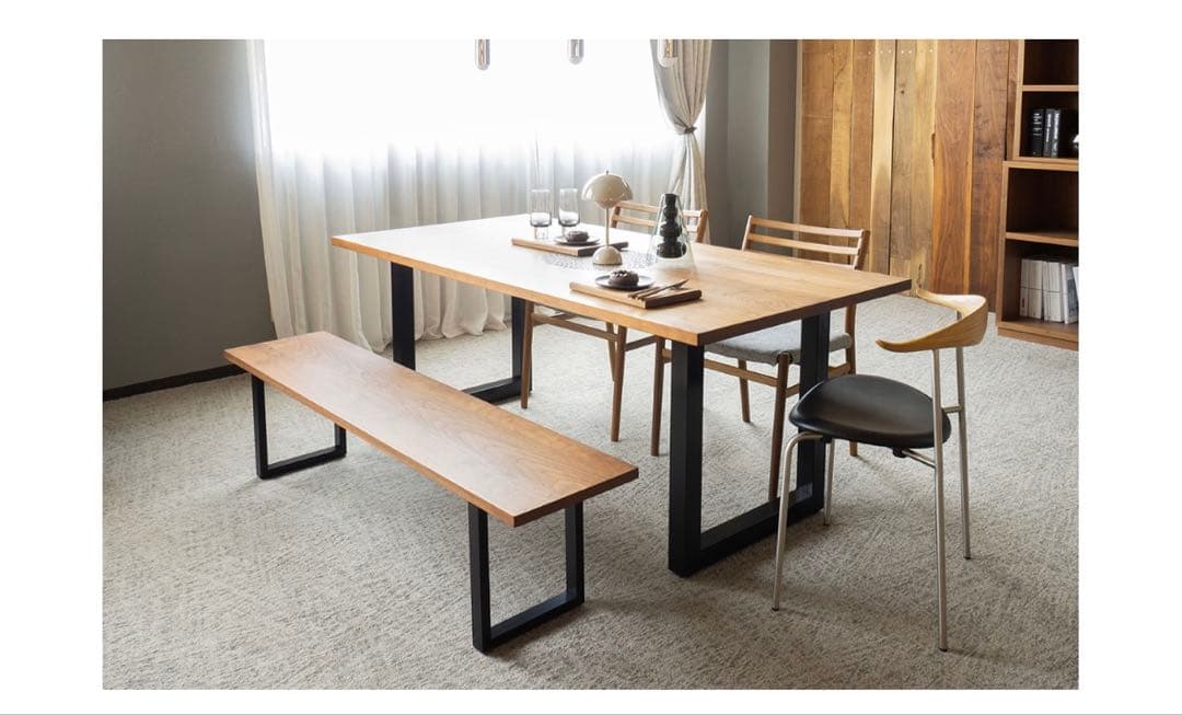 ワイルドウッド ダイニングテーブル WWDT14085 廃盤 ホワイトオーク材