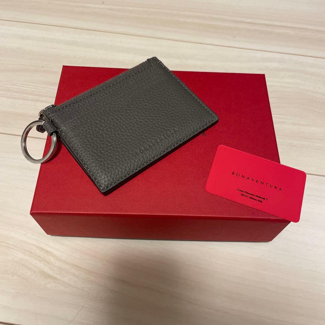 BONAVENTURA キーリング付 カードケース シュリンクレザー