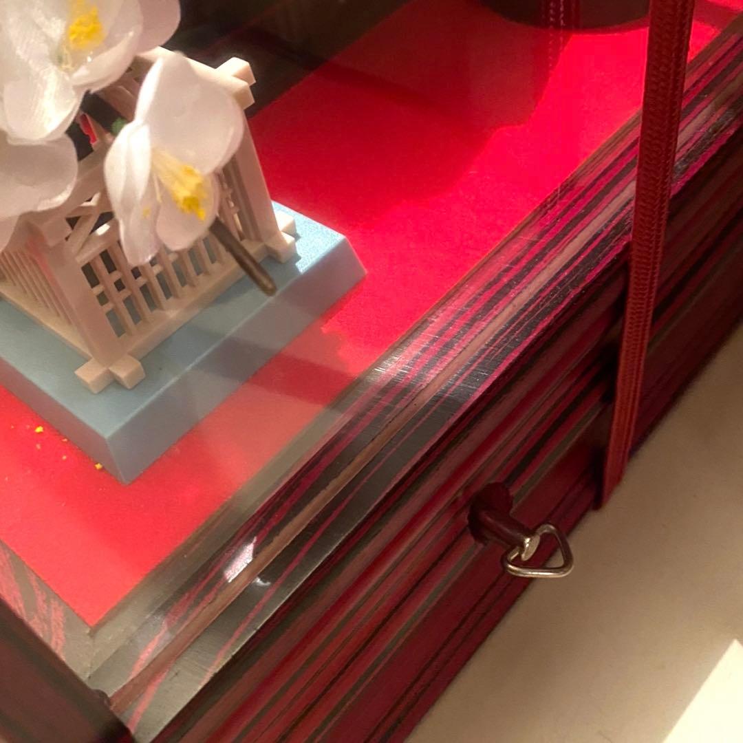 吉徳大光　　雛人形　　アクリルケース　オルゴール付き