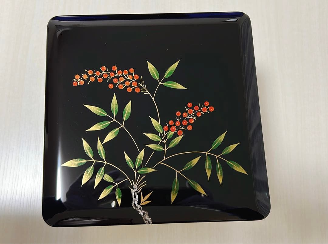 重箱 南天 銀錆 溜