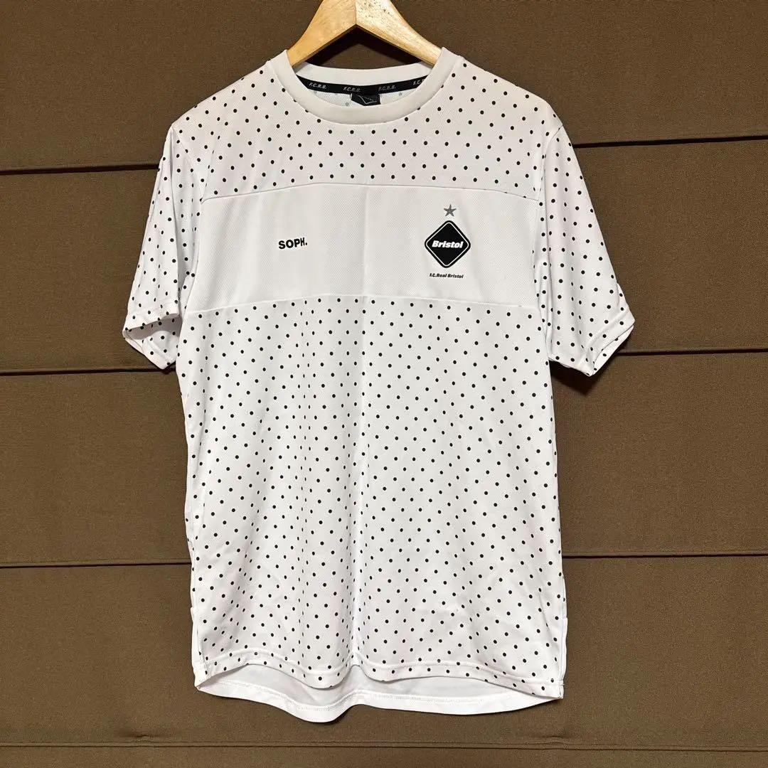 おひ　Bristol ドット柄 半袖Tシャツ L ホワイト