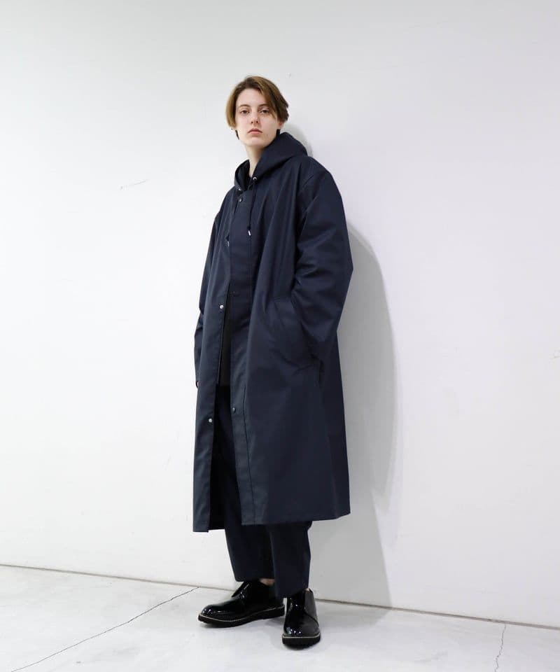 CTHY オーバーサイズ コーティング レインコート ロングコート size2