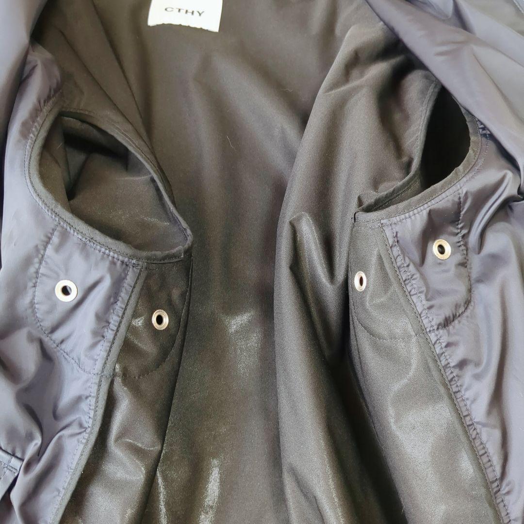 CTHY オーバーサイズ コーティング レインコート ロングコート size2