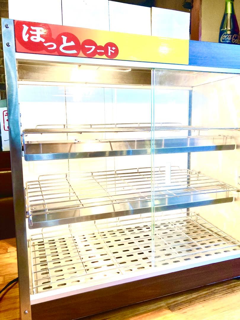 ガラス製ホットショーケース 中型 3段