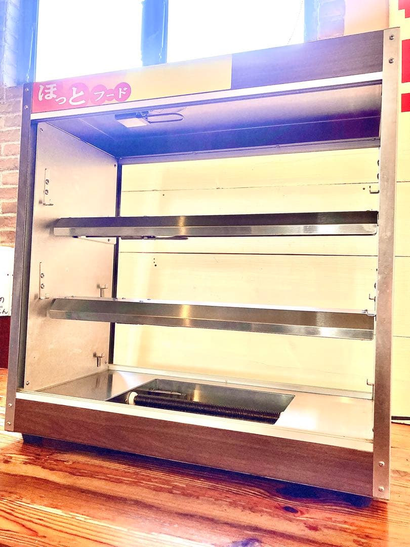 ガラス製ホットショーケース 中型 3段