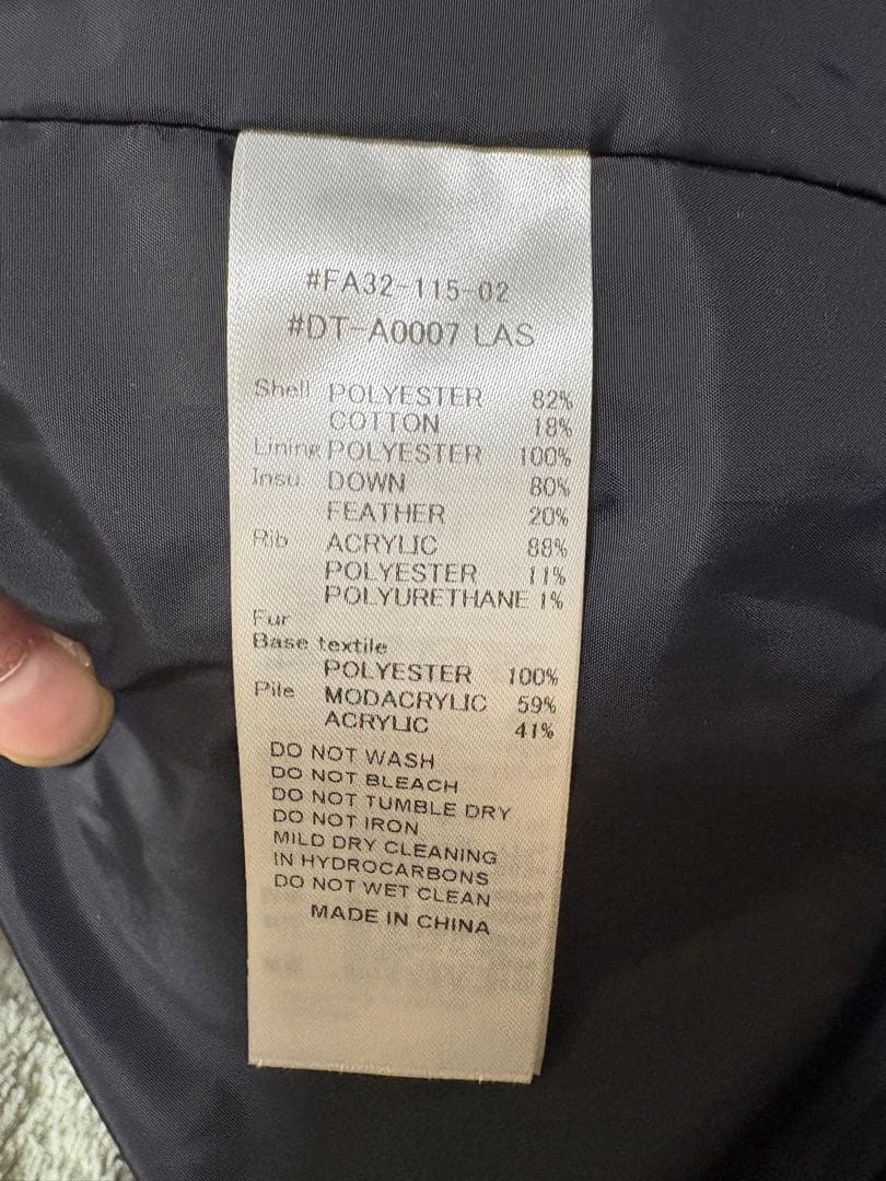 ダントン ダウンジャケット黒