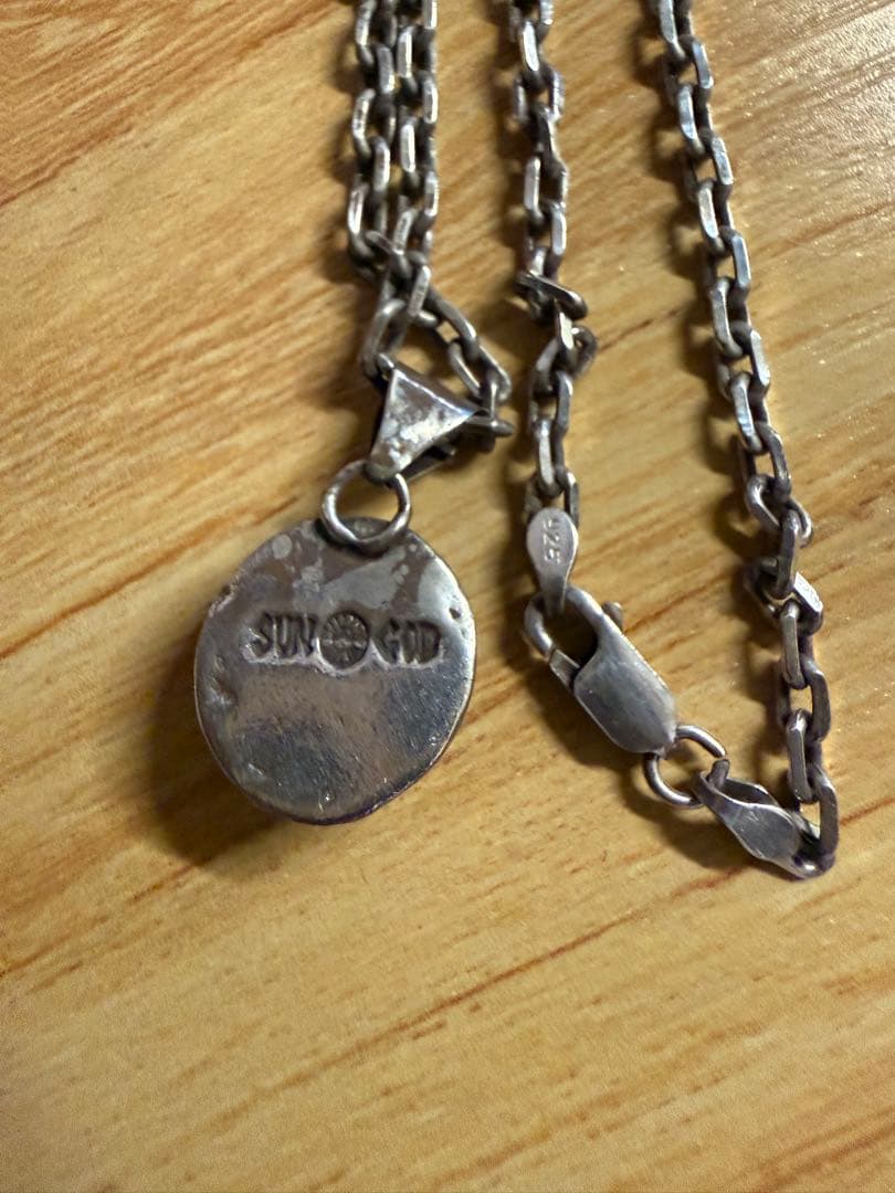 ターコイズ　キャリコレイク　ペンダントトップ　チェーン　スターリングシルバー