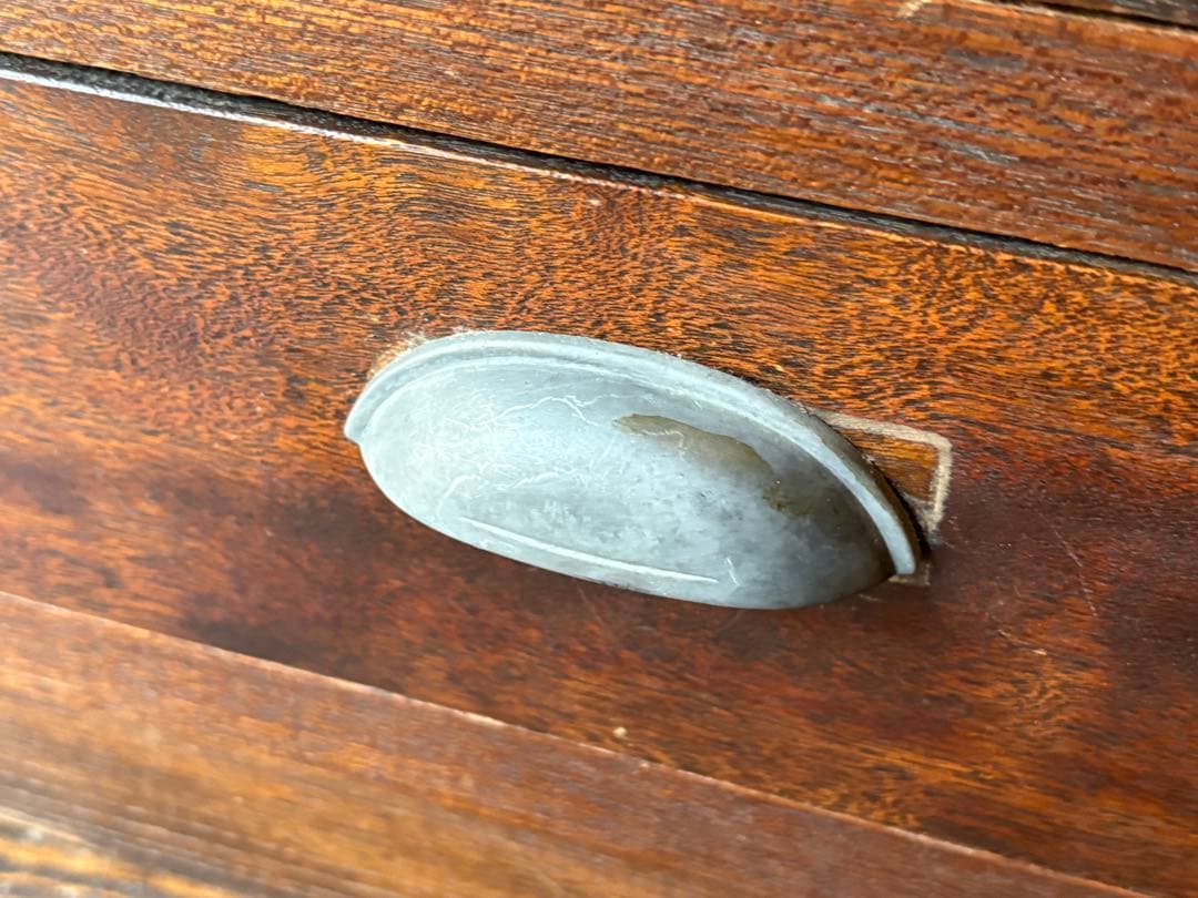 木製ガラス扉キャビネット　本箱　本棚　レトロ