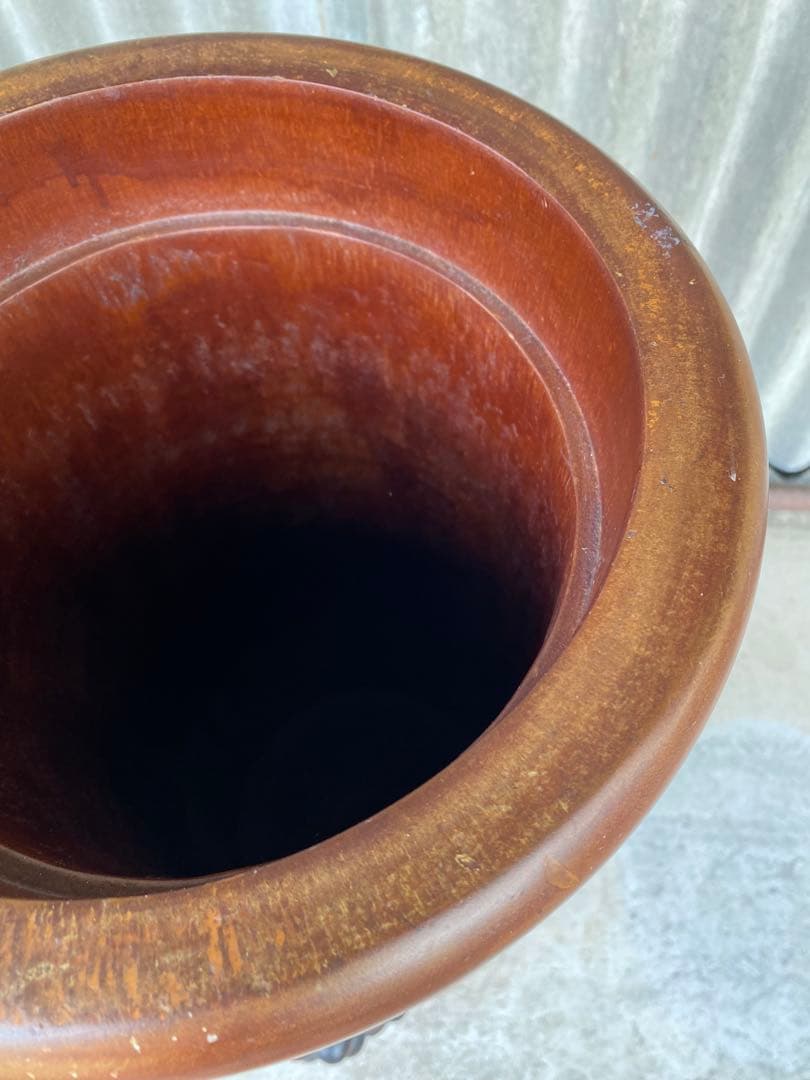 木製　傘立て　葡萄　アンティーク　マホガニー