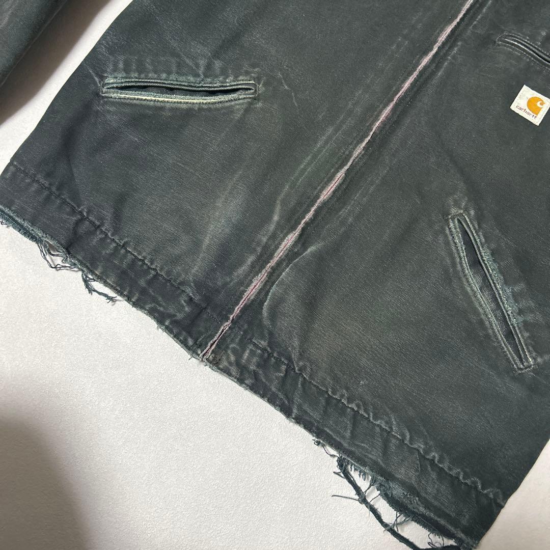 00s Carhartt デトロイトジャケット BLKブラック USA製 ボロ