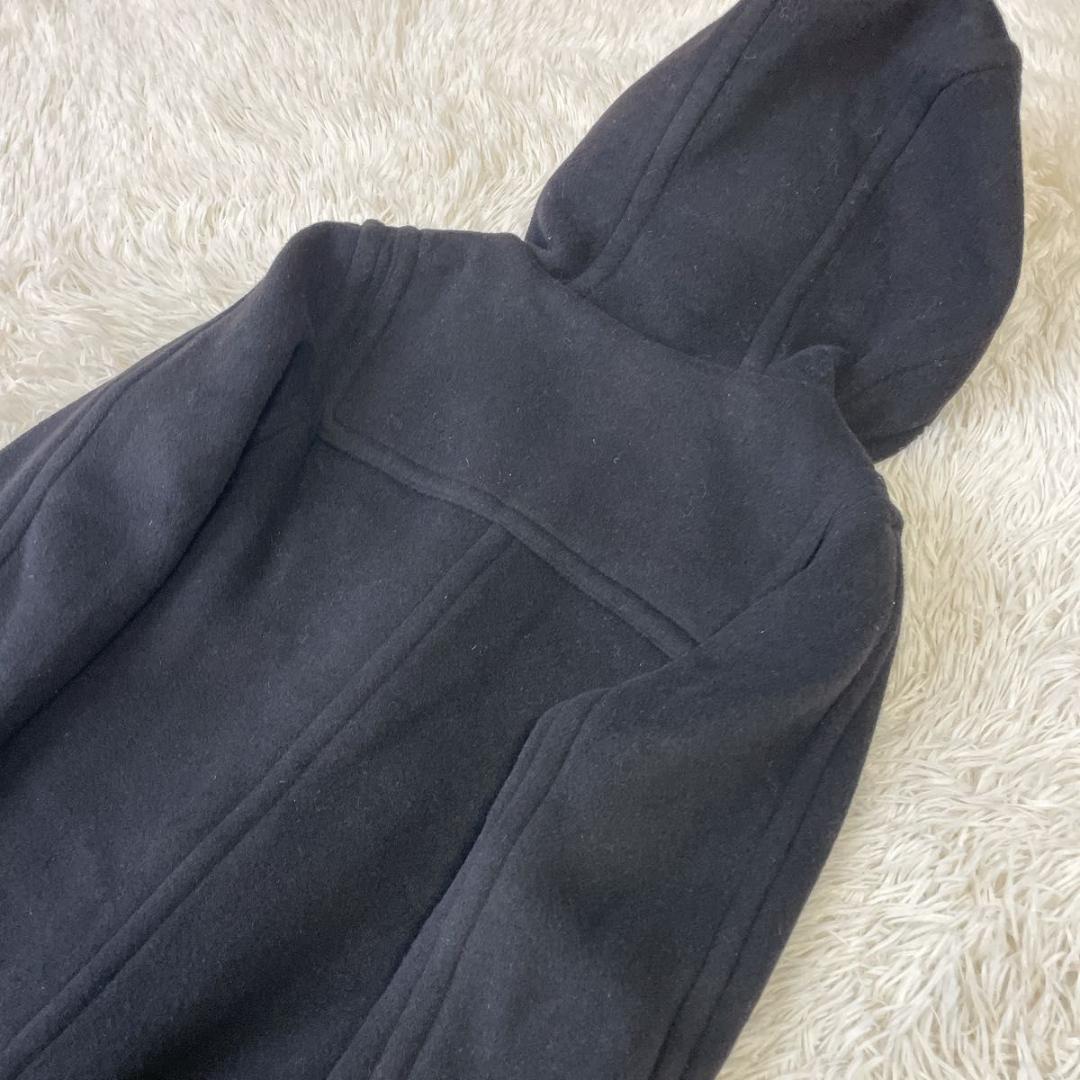 美品✨着丈113cm★ロンドントラディション ダッフルコート フード ブラック