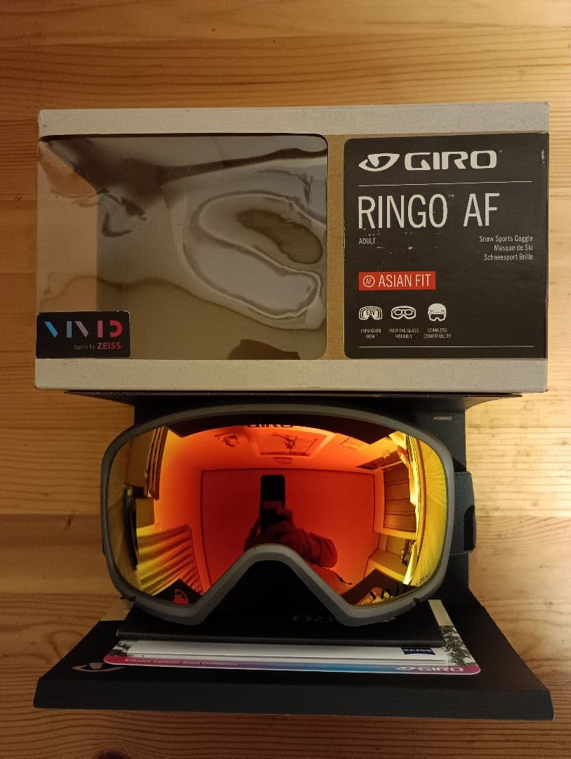 新品未使用GIRO RINGO AFゴーグル グレー アジアンフィット