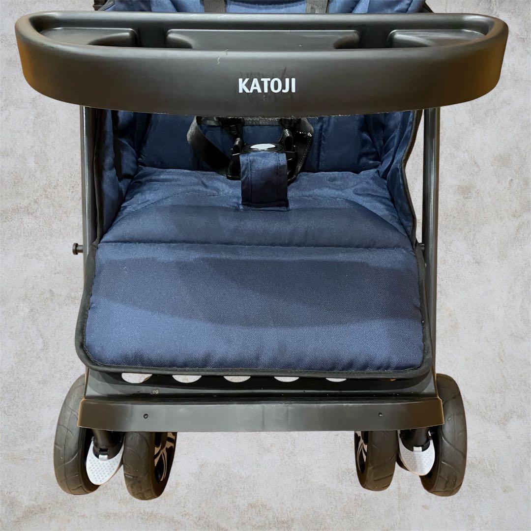 美品✨KATOJI 二人でゴー 二人乗り ベビーカー ネイビー