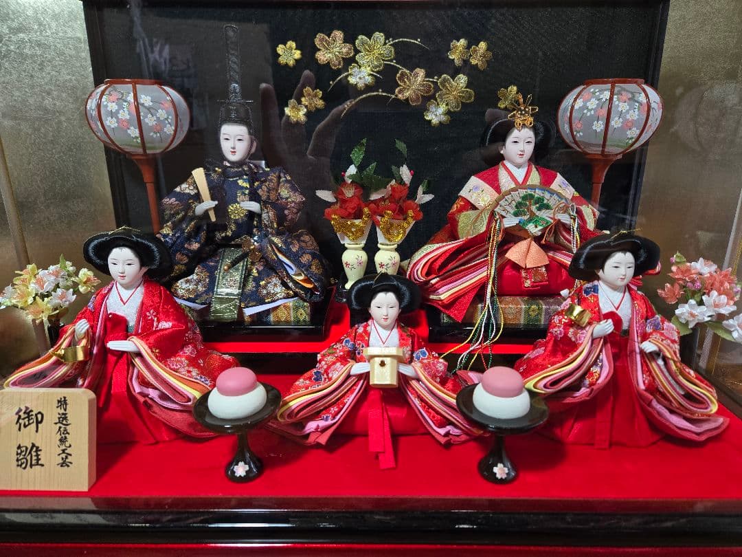 【一点限り】雛人形 ケース飾り　K4