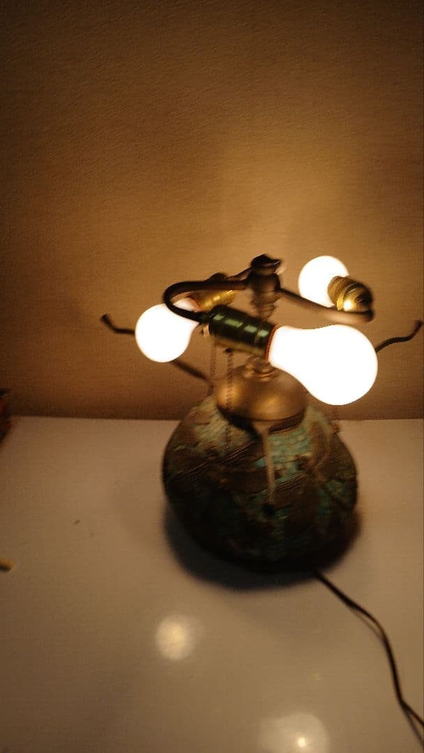 ティファニー　ドラゴンフライ　アンティーク品ステンドグラス　フロアスタンド