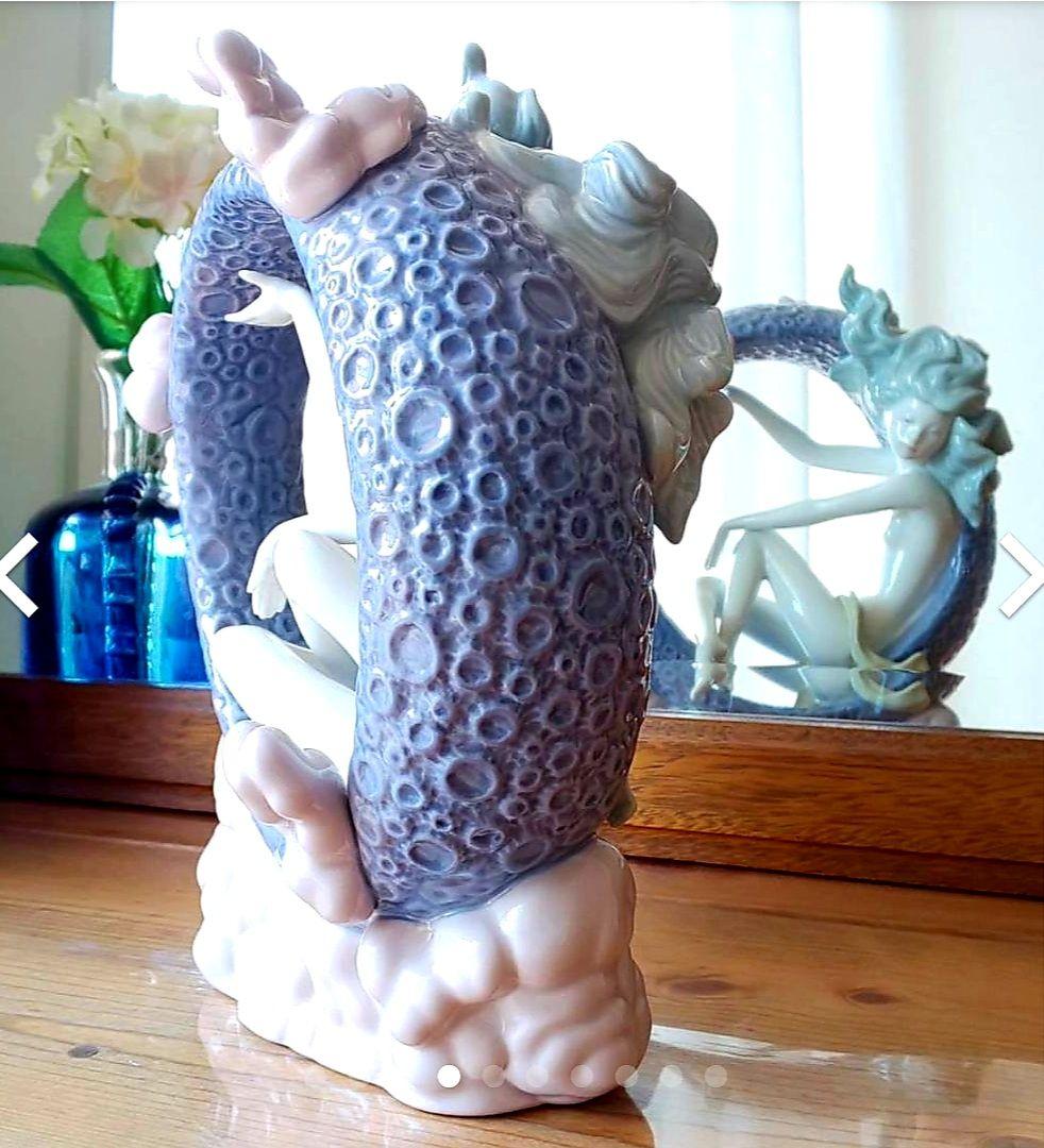 廃盤 期間限定品リヤドロ 名作「月の妖精」陶器 フェアリー 置物 フィギュリン