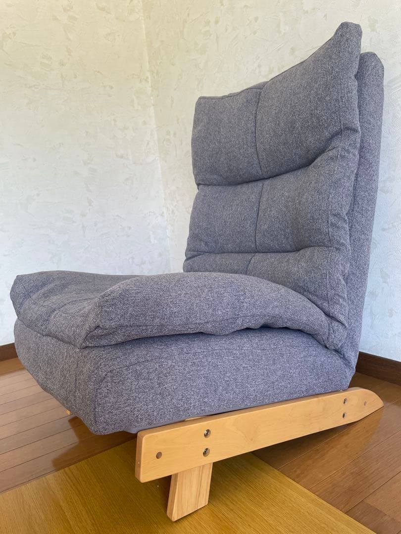 お*き様 リクライナーソファ(KJ-1 GY/NA 右レバー)