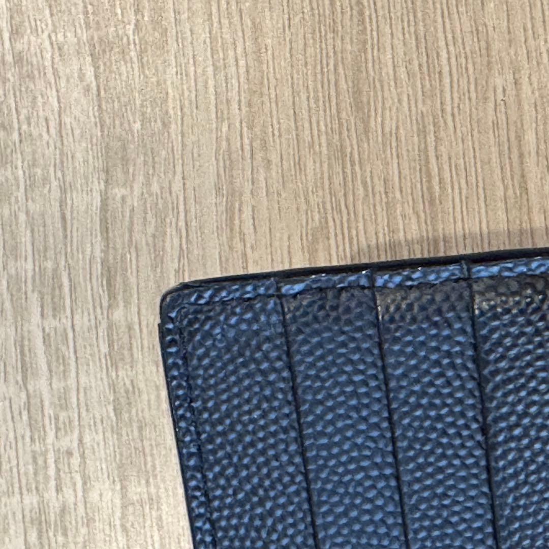 BANKSY【イヴ サン ローラン】 マネークリップ レザー ブラック