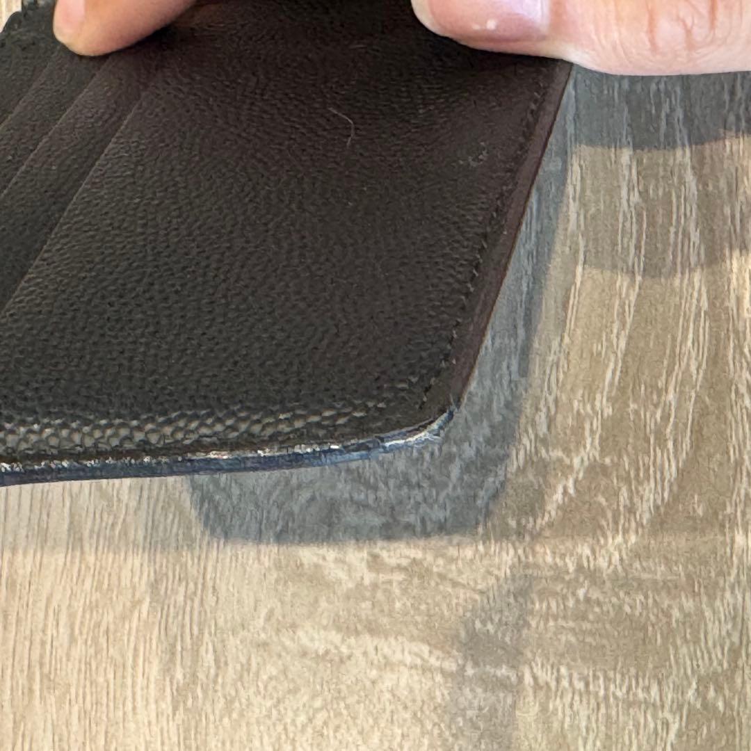 BANKSY【イヴ サン ローラン】 マネークリップ レザー ブラック