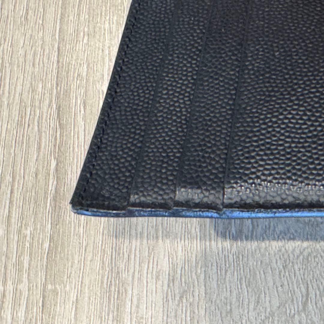 BANKSY【イヴ サン ローラン】 マネークリップ レザー ブラック