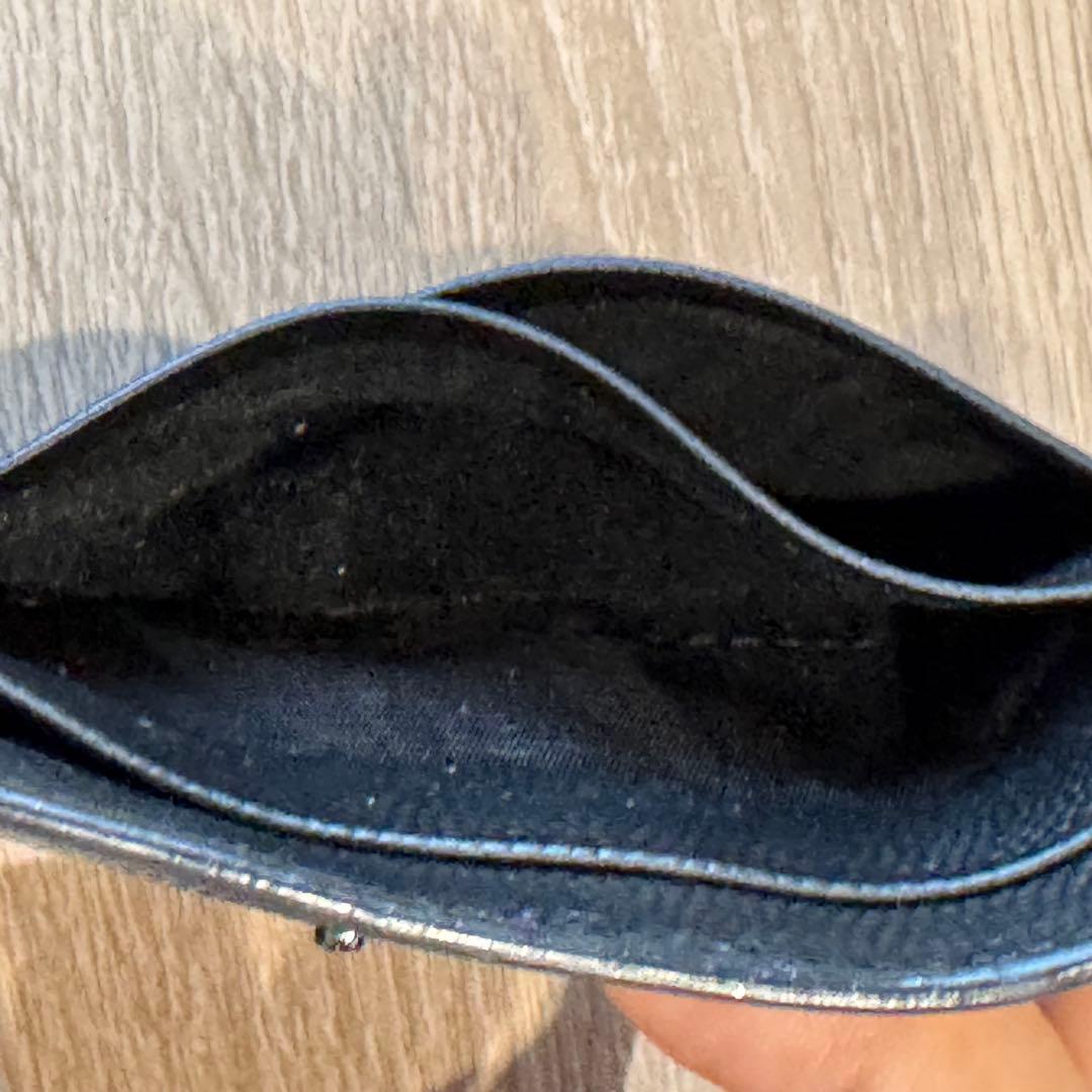 BANKSY【イヴ サン ローラン】 マネークリップ レザー ブラック