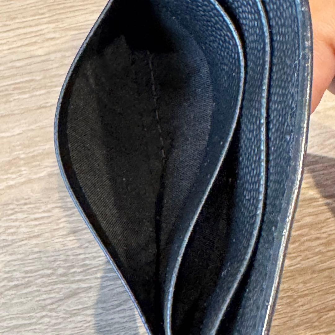 BANKSY【イヴ サン ローラン】 マネークリップ レザー ブラック