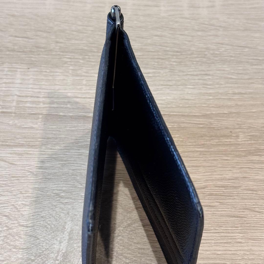 BANKSY【イヴ サン ローラン】 マネークリップ レザー ブラック