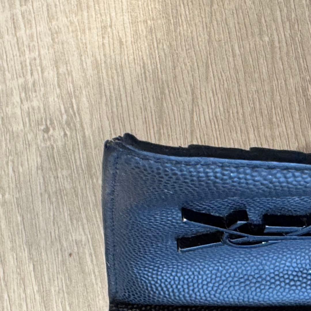 BANKSY【イヴ サン ローラン】 マネークリップ レザー ブラック