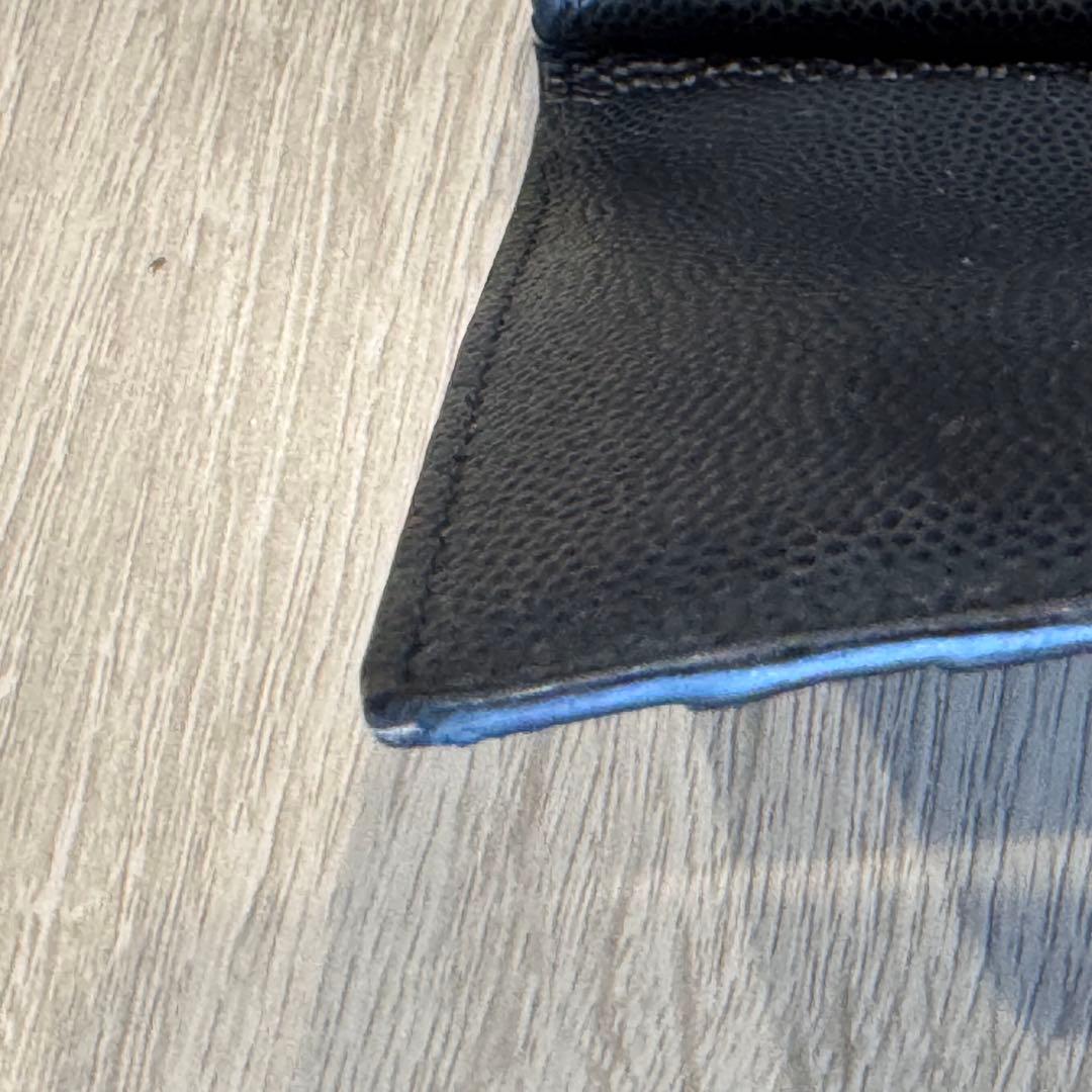 BANKSY【イヴ サン ローラン】 マネークリップ レザー ブラック