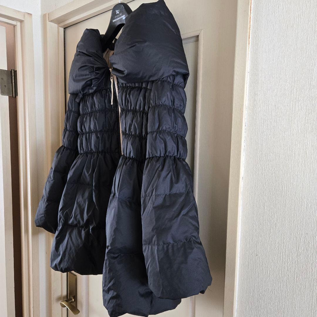 TO BD CHIC 　シャーリングミドル丈ダウンコート