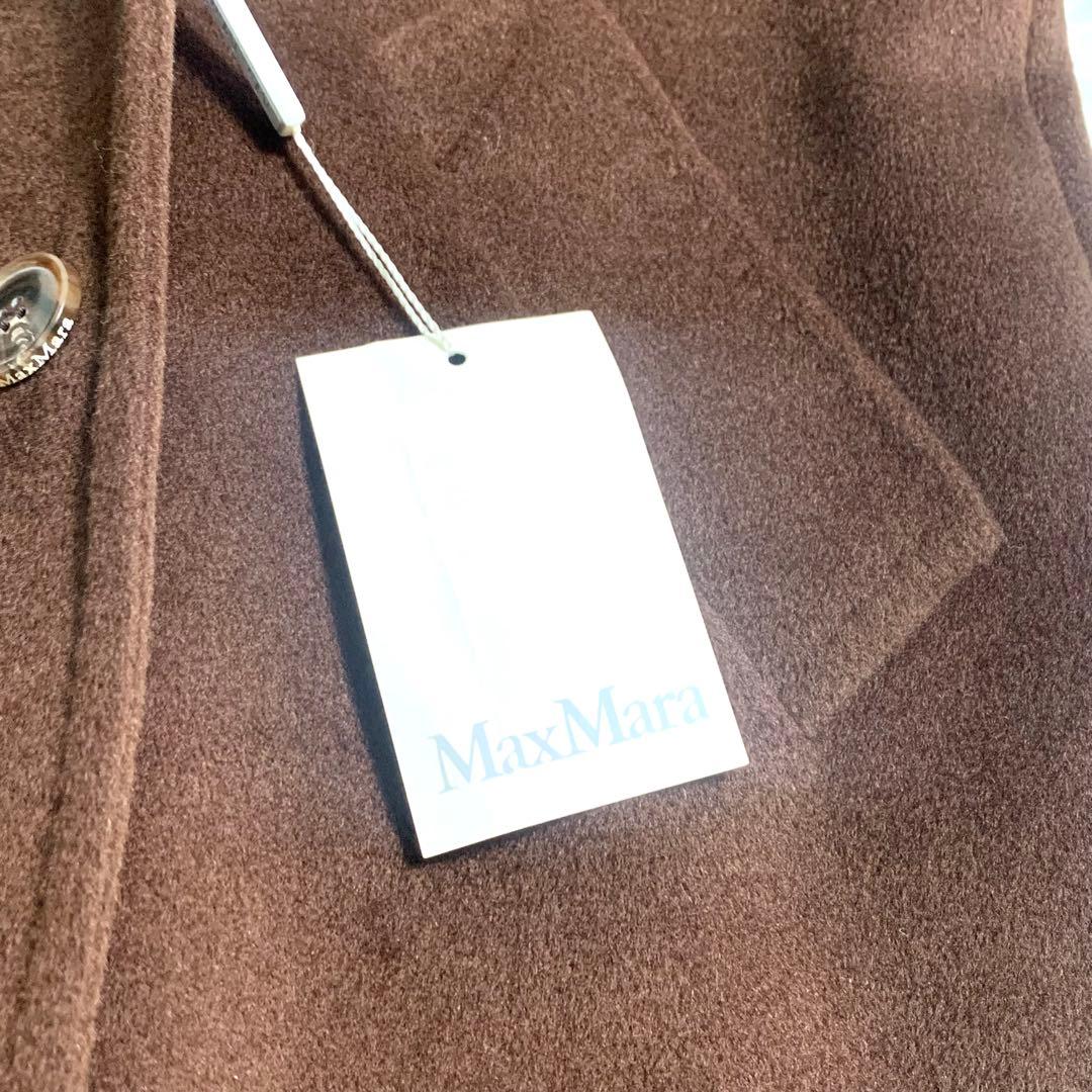 新品タグ付 マックスマーラ クチートアマーノ 白タグ ロングコート カシミヤ L