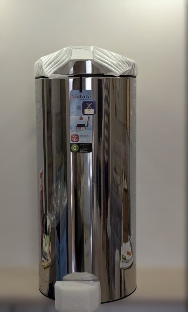 【未使用品】ブラバンシア Brabantia ゴミ箱 30l ペダル付